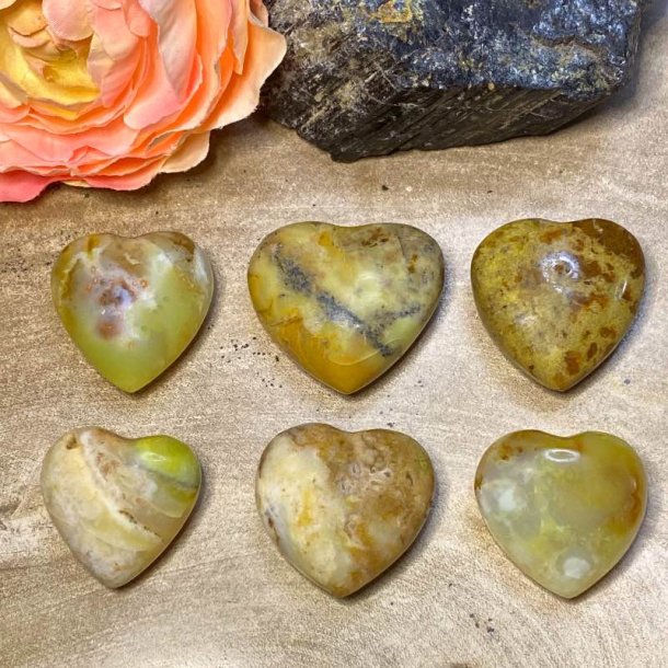 Grn Opal hjerter
