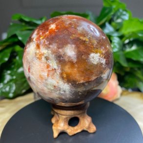 hematoid kvarts m�nesten kugle 70mm