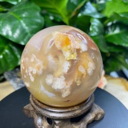 Flower agat kugle 55mm