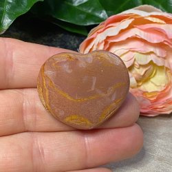 Polychrome jaspis hjerte 39mm