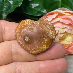 Polychrome jaspis hjerte 39mm