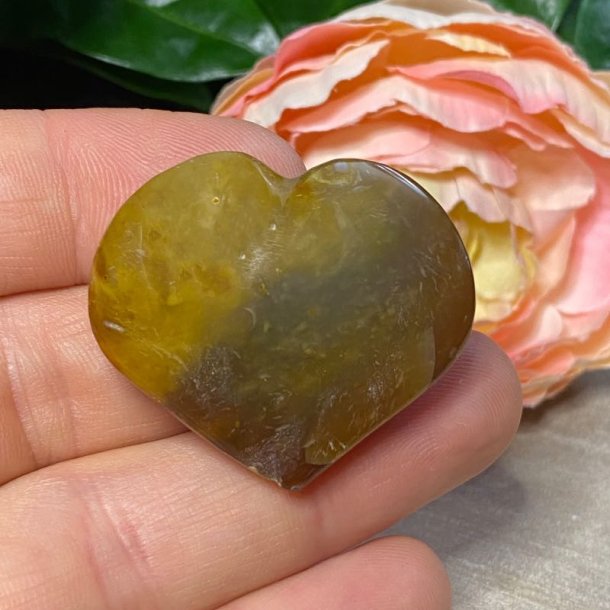 Karneol hjerte 40mm