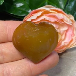 Karneol hjerte 40mm