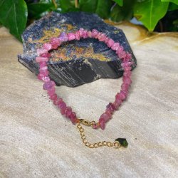 Pink turmalin split armbnd