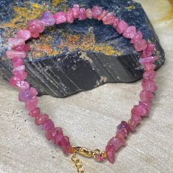 Pink turmalin split armbnd