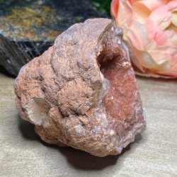 Pink ametyst geode