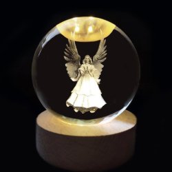 Krystal glas kugler med motiv.