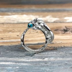 Drage fingerring forslvet