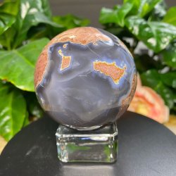 Natur Agat kugle 59mm