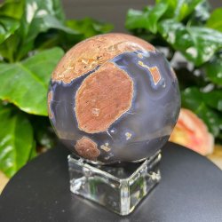 Natur Agat kugle 59mm