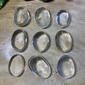 bjergkrystal lommesten flad