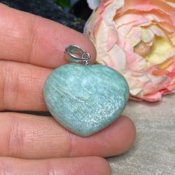 Amazonit hjerte vedhng