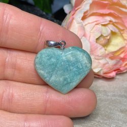 Amazonit hjerte vedhng