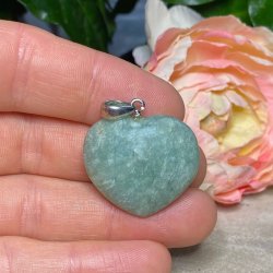 Amazonit hjerte vedhng
