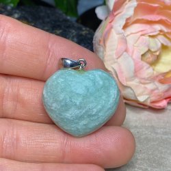 Amazonit hjerte vedhng