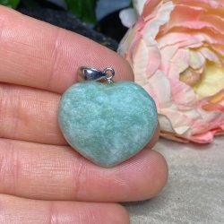 Amazonit hjerte vedhng