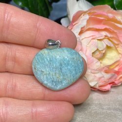 Amazonit hjerte vedhng