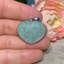 Amazonit hjerte vedhng