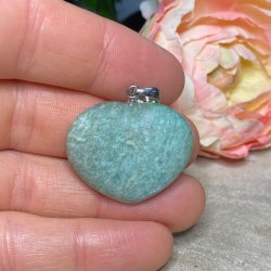 Amazonit hjerte vedhng