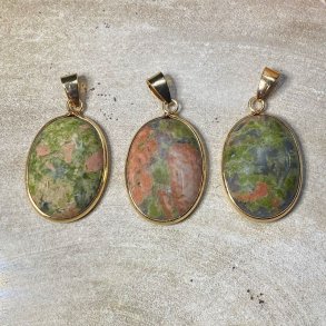 unakit Vedhng med forgyldt kant