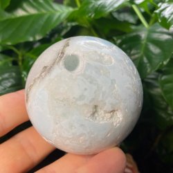 Caribisk calcit kugle 63mm