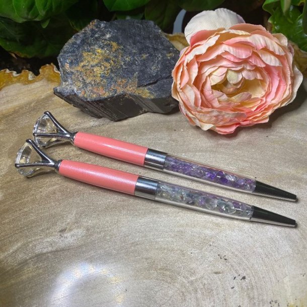 Krystal kuglepen i lysrd