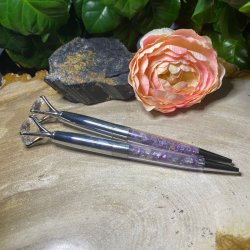 Krystal kuglepen I blank slv