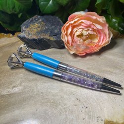 Krystal kuglepen i bl