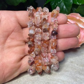 Hematoid kvarts split armbnd