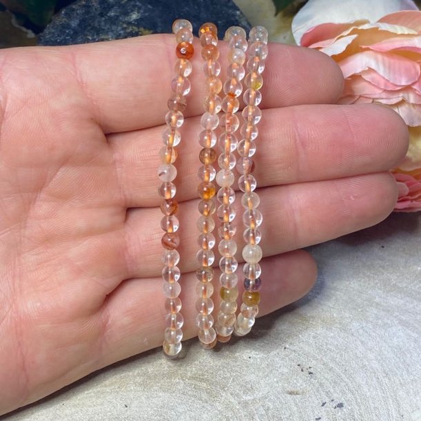 Hematoid kvarts armbnd 4mm