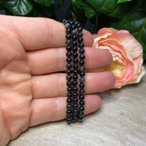 Regnbue obsidian armbnd 4mm