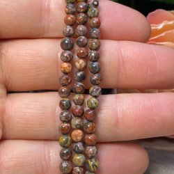 Leopard jaspis armbnd 4mm