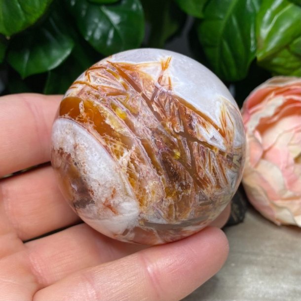 Crazy lace agat kugle fra Mexico 57mm