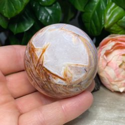 Crazy lace agat kugle fra Mexico 57mm