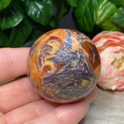 Crazy lace agat kugle fra Mexico 50mm