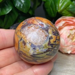 Crazy lace agat kugle fra Mexico 50mm