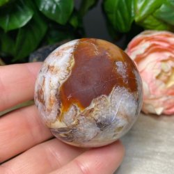 Crazy lace agat kugle fra Mexico 52mm