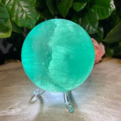 Grn Fluorit kugle 75mm