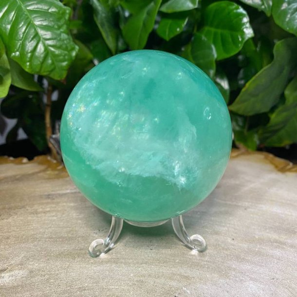 Grn Fluorit kugle 75mm