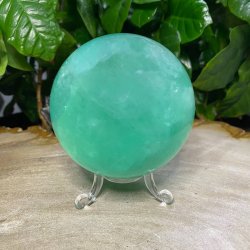 Grn Fluorit kugle 75mm