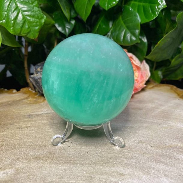 Gr�n Fluorit kugle 65mm