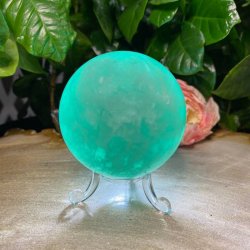 Gr�n Fluorit kugle 65mm