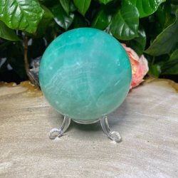 Gr�n Fluorit kugle 65mm