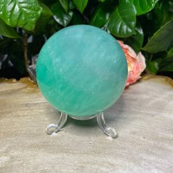 Gr�n Fluorit kugle 65mm