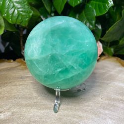Gr�n Fluorit kugle 73mm