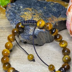 Tigerje armbnd med lve hoved 8mm