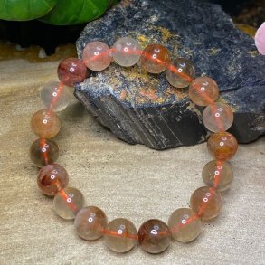 Hematoid kvarts armbnd 11mm