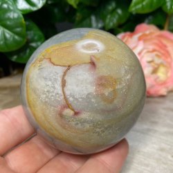 Polychrome jaspis kugle 68mm