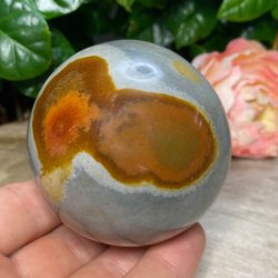Polychrome jaspis kugle 68mm