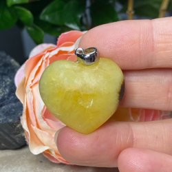 Septarie hjerte vedhng